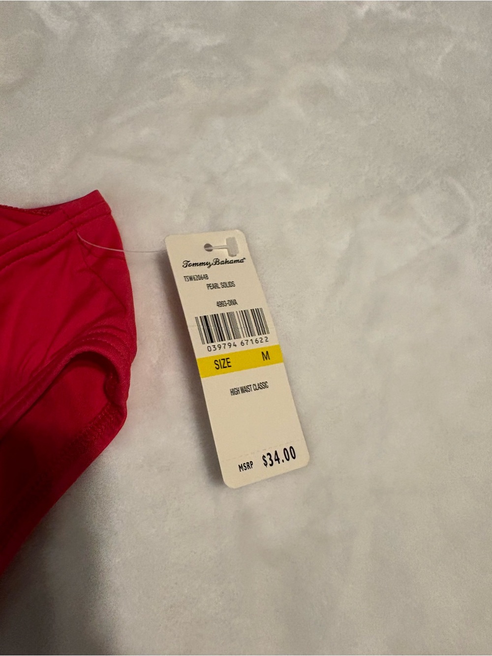 Tommy Bahama Fuchsia High-Waist Bikini Bottom - Picture 8 of 14